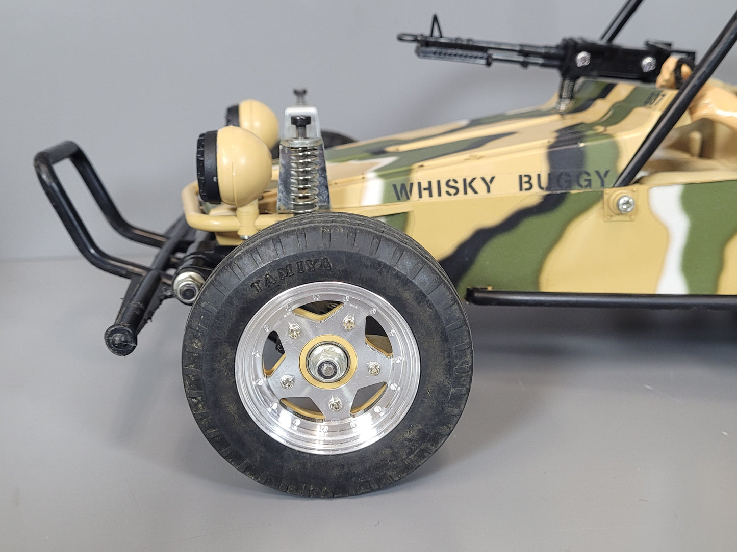 Front & Rear Aluminum Wheel Cover Plate for Tamiya 1/10 "Buggy Champ Fast Attack Vehicle" Model Only