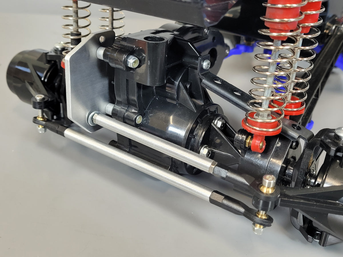 Aluminum Steering Lock-out Mounting Linkage Kit Tamiya 1/10 Bullhead Clodbuster