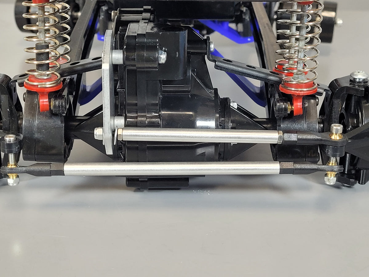 Aluminum Steering Lock-out Mounting Linkage Kit Tamiya 1/10 Bullhead Clodbuster