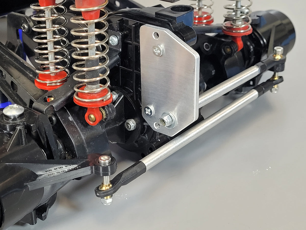 Aluminum Steering Lock-out Mounting Linkage Kit Tamiya 1/10 Bullhead Clodbuster