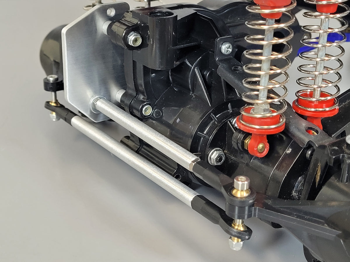 Aluminum Steering Lock-out Mounting Linkage Kit Tamiya 1/10 Bullhead Clodbuster
