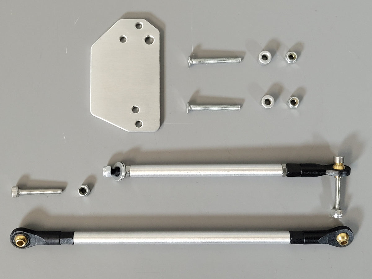 Aluminum Steering Lock-out Mounting Linkage Kit Tamiya 1/10 Bullhead Clodbuster