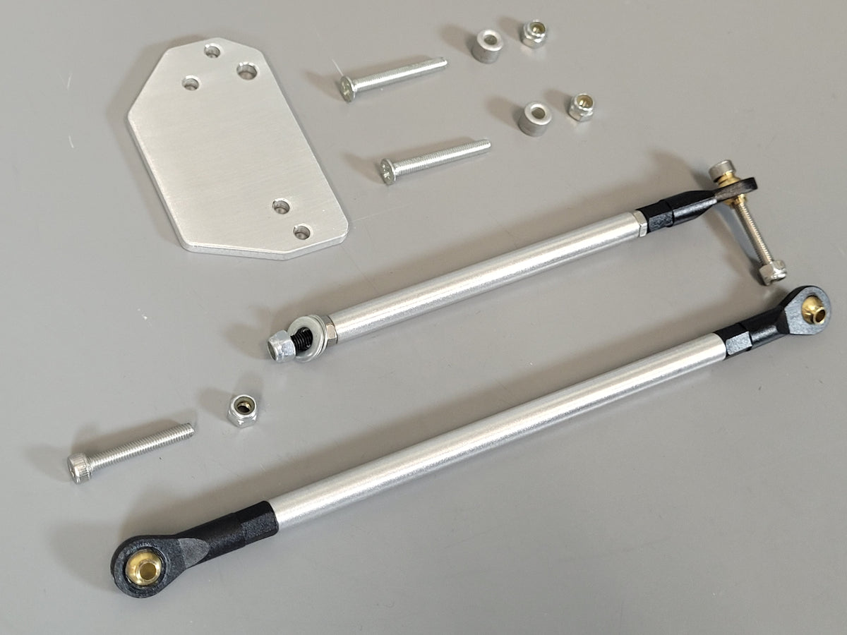 Aluminum Steering Lock-out Mounting Linkage Kit Tamiya 1/10 Bullhead Clodbuster