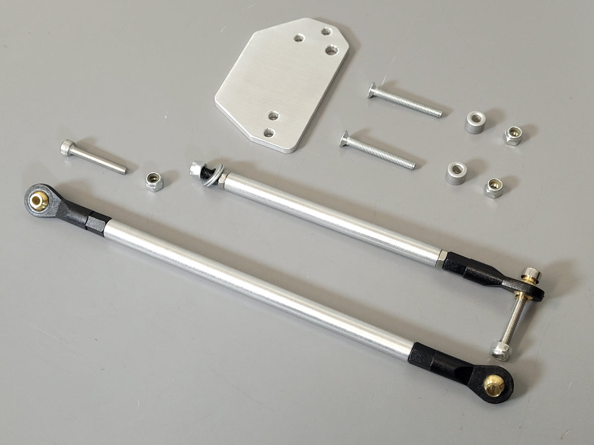 Aluminum Steering Lock-out Mounting Linkage Kit Tamiya 1/10 Bullhead Clodbuster