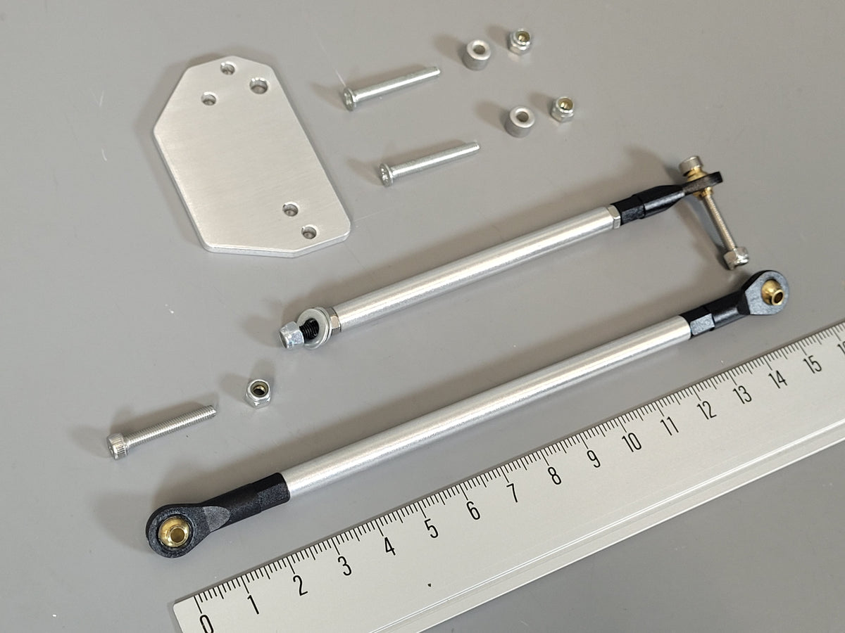 Aluminum Steering Lock-out Mounting Linkage Kit Tamiya 1/10 Bullhead Clodbuster