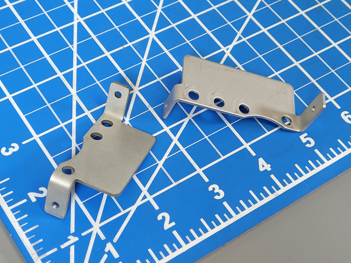 Pair Aluminum Axle Stay Mounting Bracket Plate Tamiya 1/10 R/C Bullhead Clodbuster