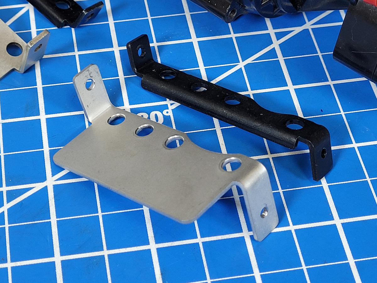 Pair Aluminum Axle Stay Mounting Bracket Plate Tamiya 1/10 R/C Bullhead Clodbuster