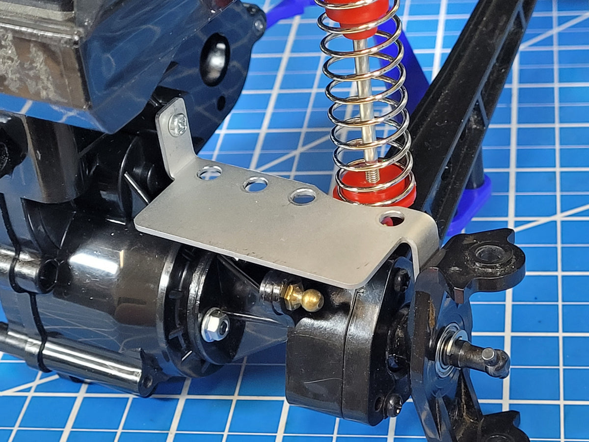 Pair Aluminum Axle Stay Mounting Bracket Plate Tamiya 1/10 R/C Bullhead Clodbuster