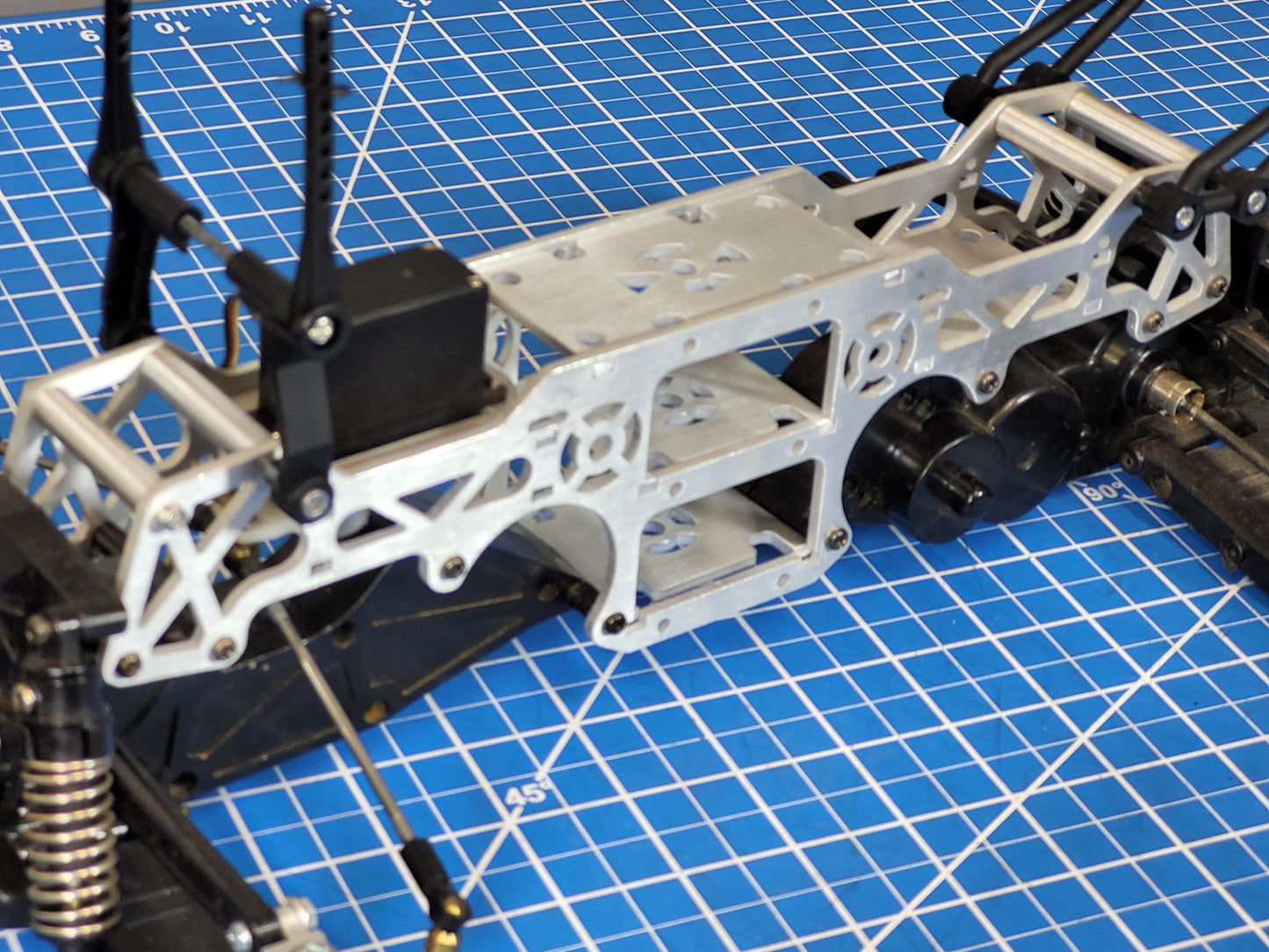 Custom Aluminum Chassis Frame Tamiya 1/10 WT-01 Wild Dagger Blackfoot III Devil
