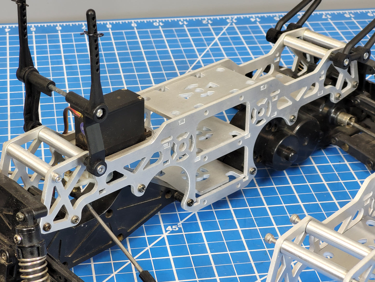 Custom Aluminum Chassis Frame Tamiya 1/10 WT-01 Wild Dagger Blackfoot III Devil