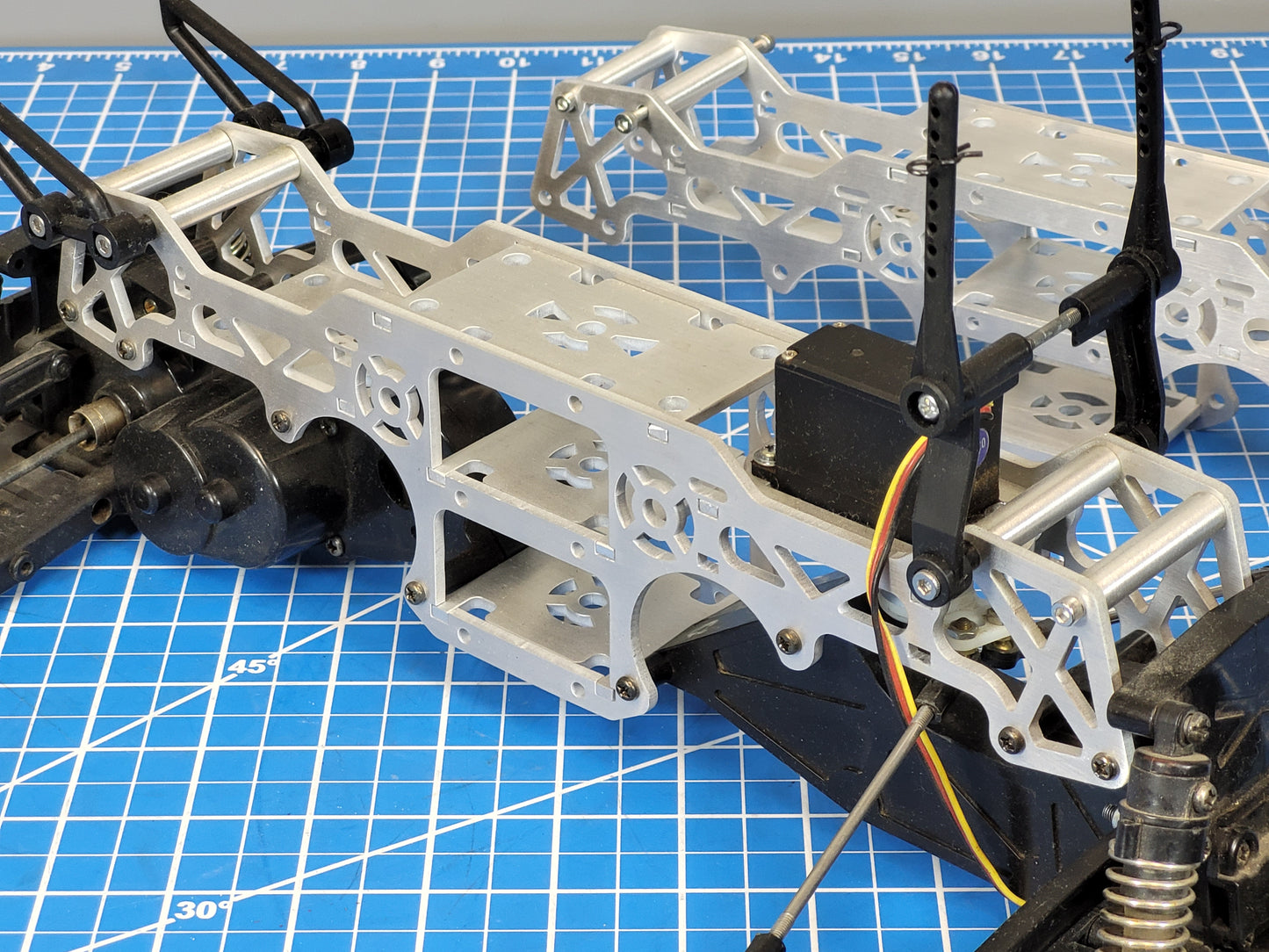 Custom Aluminum Chassis Frame Tamiya 1/10 WT-01 Wild Dagger Blackfoot III Devil