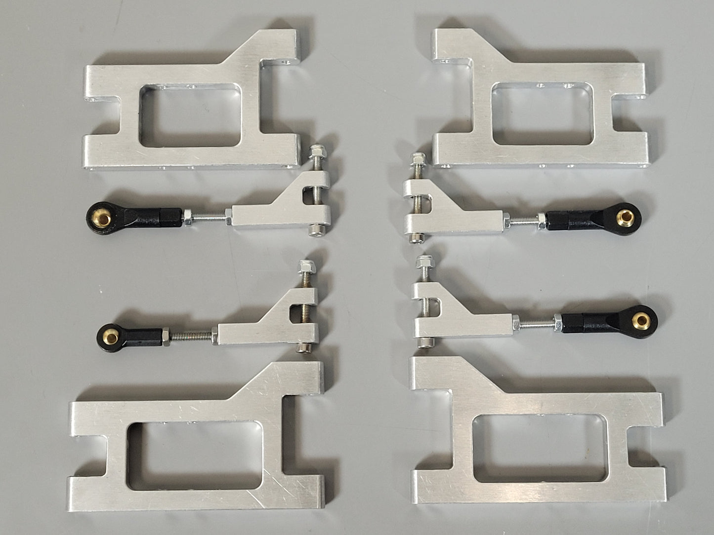 Aluminum Upper & Lower Control Arm Set for Tamiya 1/10 WT-01 Wild Dagger Blackfoot III Devil