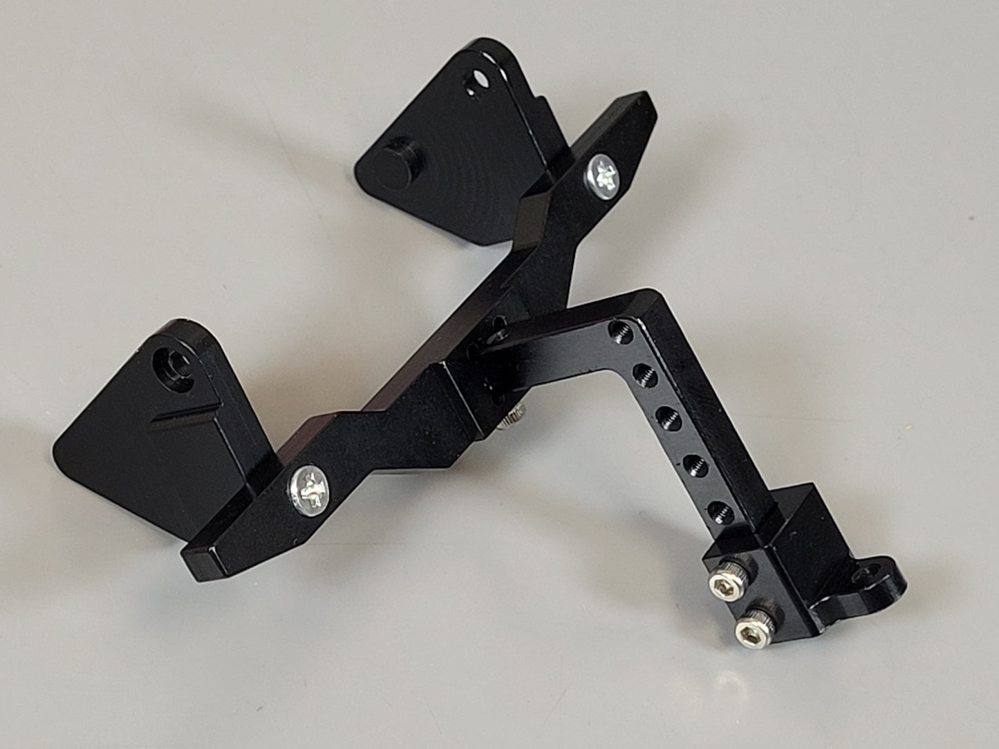 Rear Adjustable Metal Tow Hitch Mount Bracket Kit for Tamiya 1/10 R/C Toyota Hilux High Lift Truck