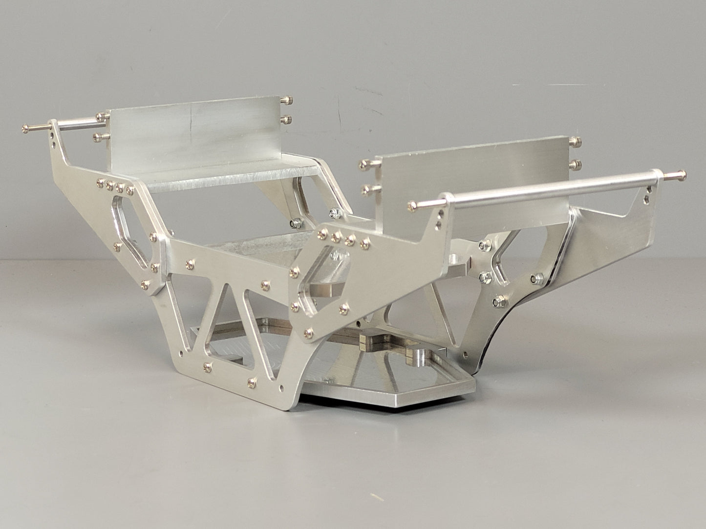Custom Aluminum Chassis Frame Base Style for Tamiya R/C 1/10 Super Clodbuster Bullhead Crawler