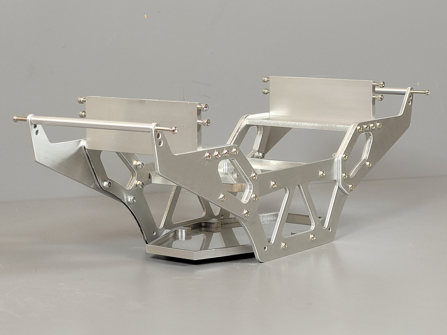 Custom Aluminum Chassis Frame Base Style for Tamiya R/C 1/10 Super Clodbuster Bullhead Crawler