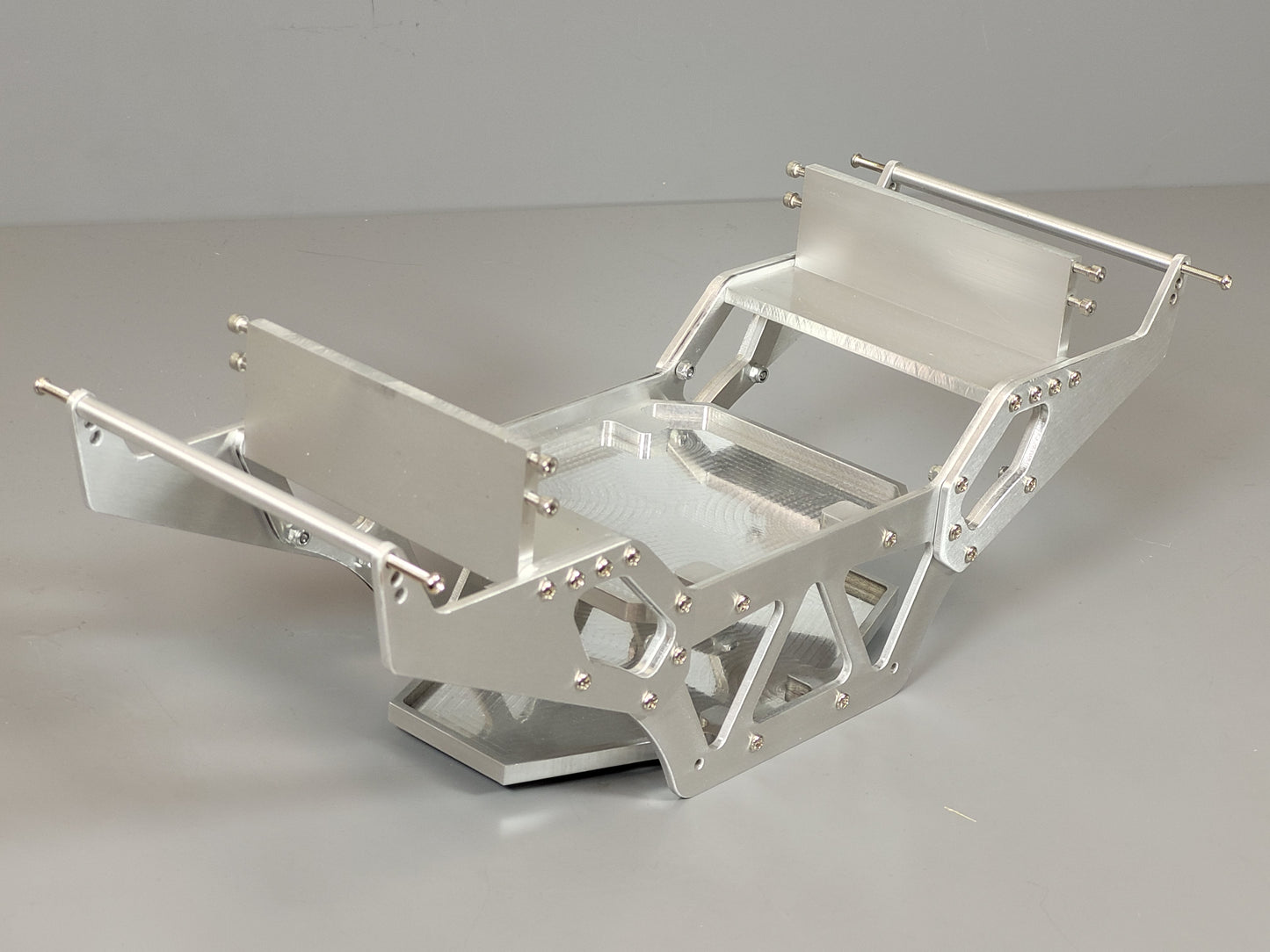 Custom Aluminum Chassis Frame Base Style for Tamiya R/C 1/10 Super Clodbuster Bullhead Crawler