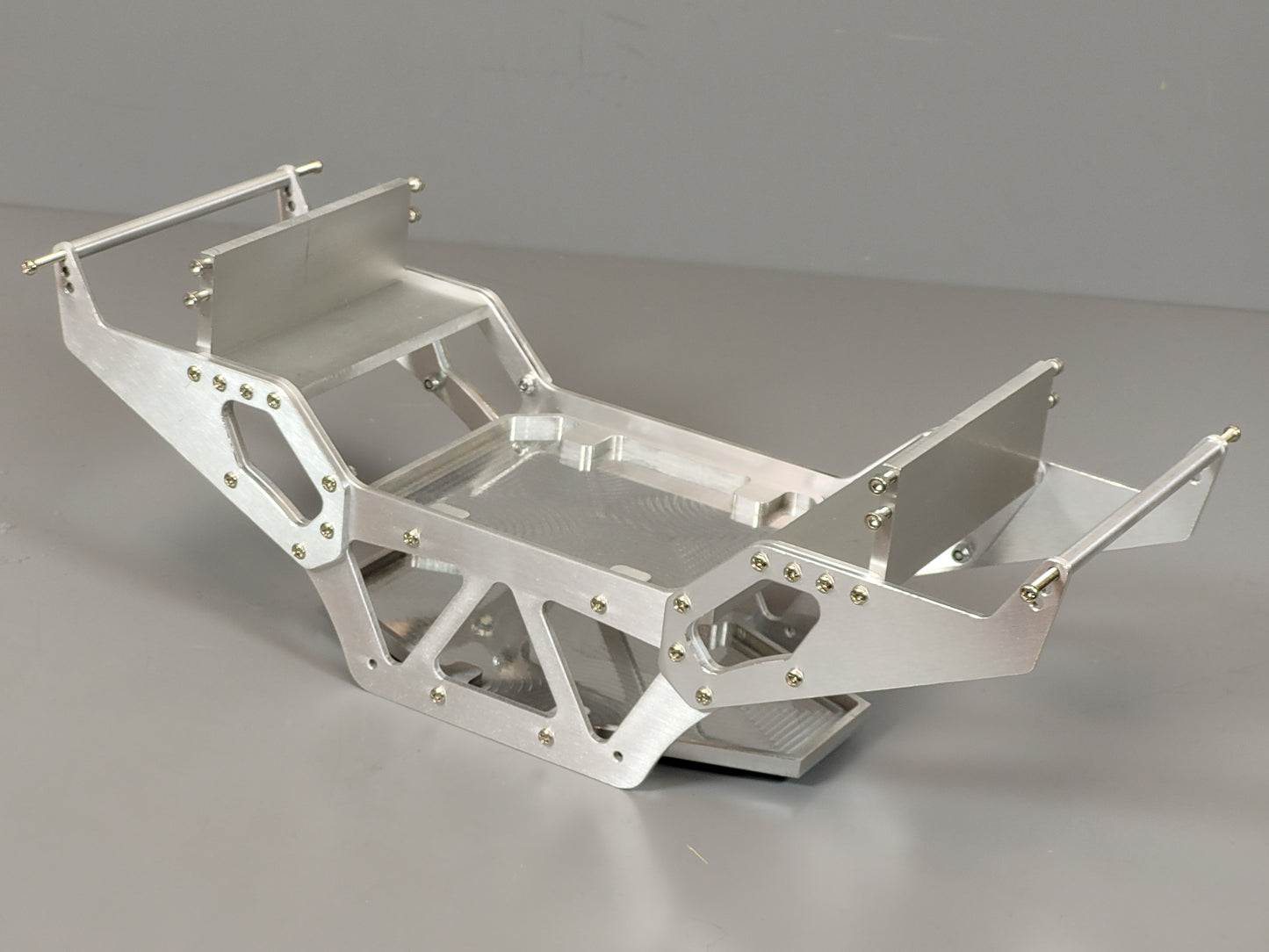 Custom Aluminum Chassis Frame Base Style for Tamiya R/C 1/10 Super Clodbuster Bullhead Crawler