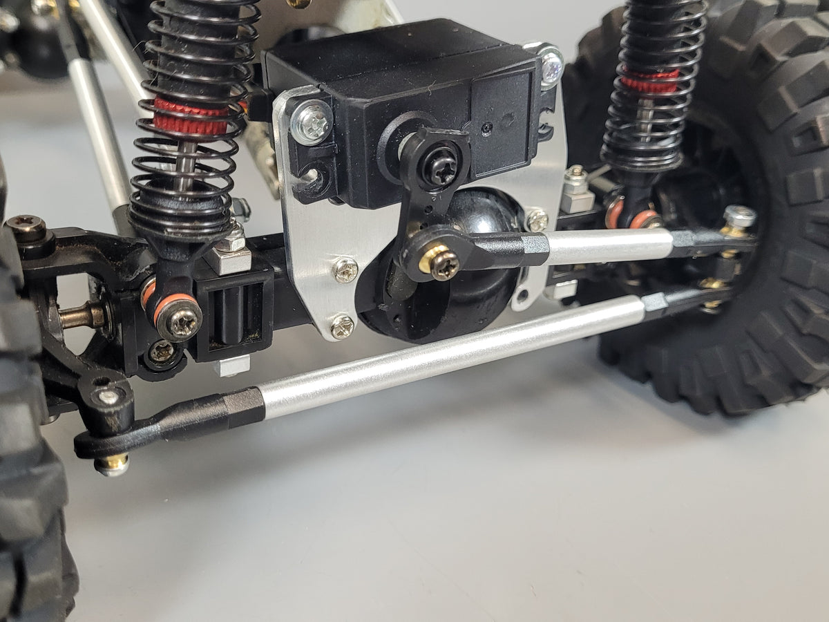 Front Steering Relocate Mount Kit for Tamiya 1/10 R/C Toy Toyota Hilux Tundra Ford F350