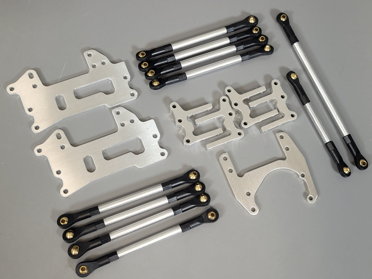 4-Link Suspension + Front Steering Mount Kit Lift Kit Tamiya 1/10 Toyota Tundra Toy Truck