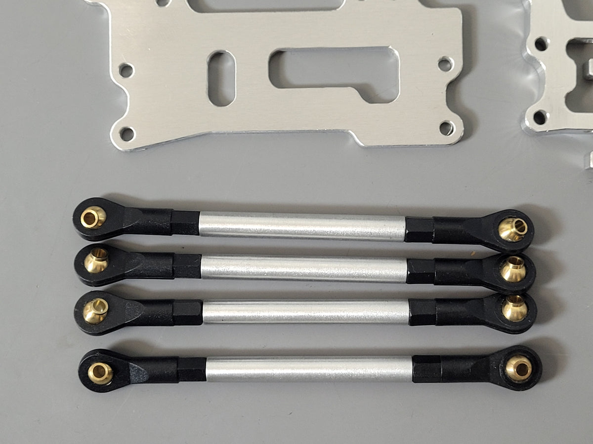 4-Link Suspension + Front Steering Mount Kit Lift Kit Tamiya 1/10 Toyota Tundra Toy Truck