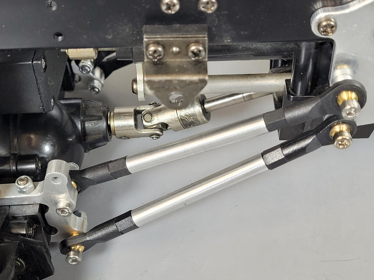 4-Link Suspension + Front Steering Mount Tamiya 1/10 R/C Toyota Hilux Ford F350 Lift Kit