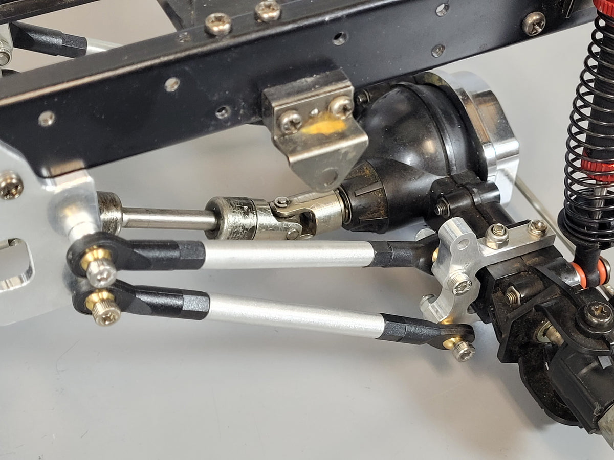 4-Link Suspension + Front Steering Mount Tamiya 1/10 R/C Toyota Hilux Ford F350 Lift Kit