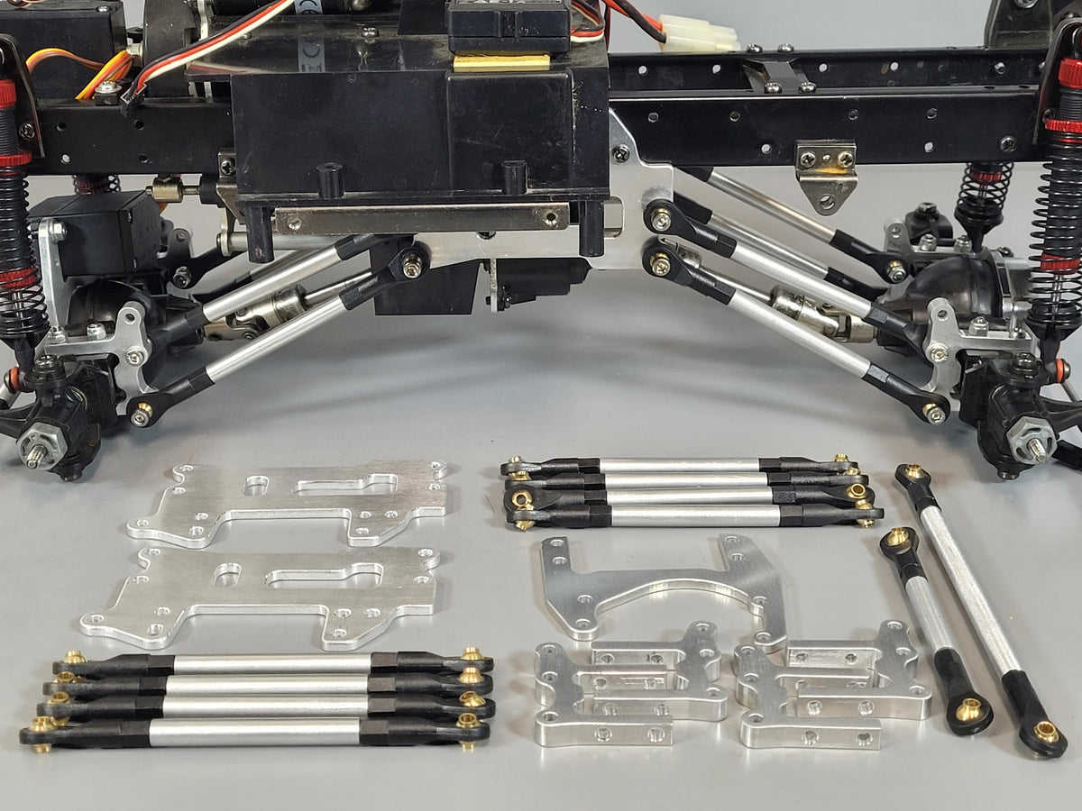 4-Link Suspension + Front Steering Mount Kit Lift Kit Tamiya 1/10 Toyota Tundra Toy Truck
