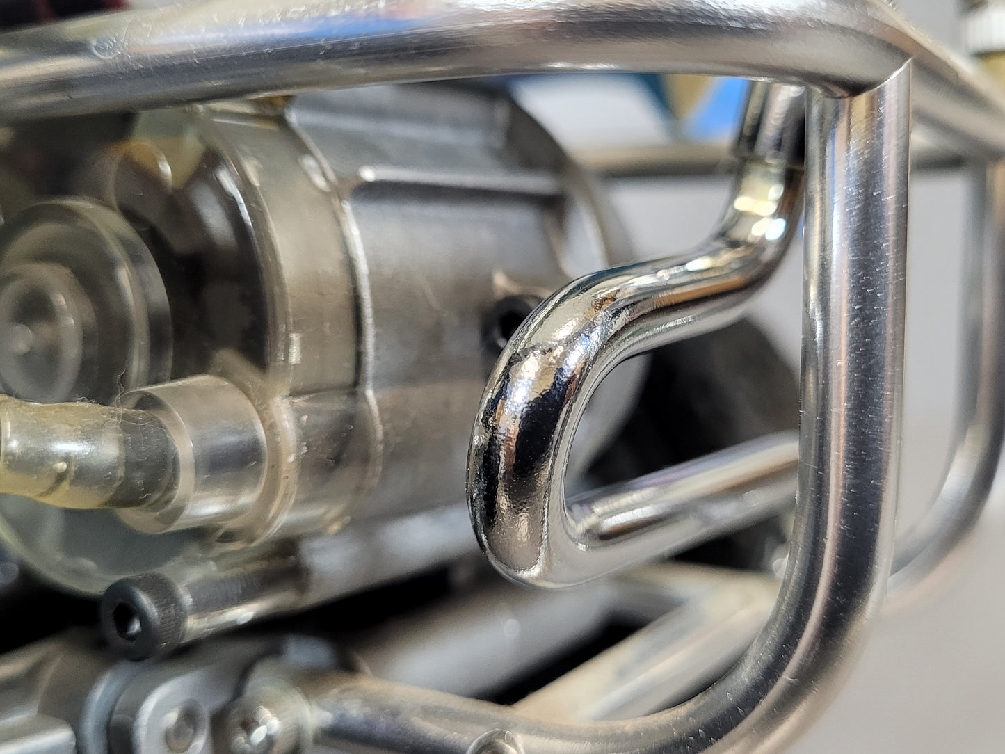 Aluminum Rear Single Exhaust Pipe Tip for Tamiya 1/10 R/C Sand Scorcher Super Champ Buggy