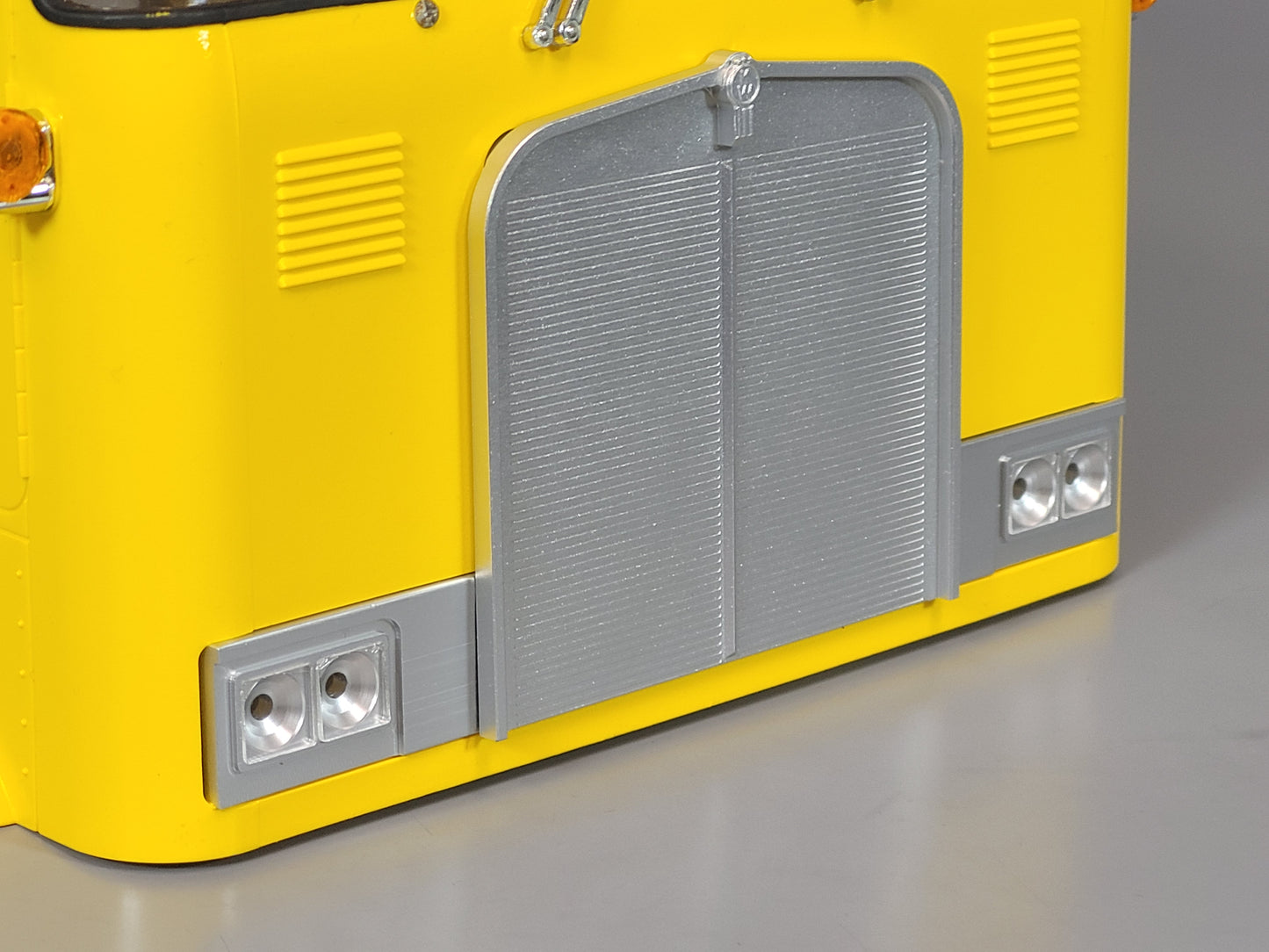 Aluminum "KW Style" Front Face Grill Guard Plate Tamiya R/C 1/14 Globeliner 56304 Truck Globe Liner