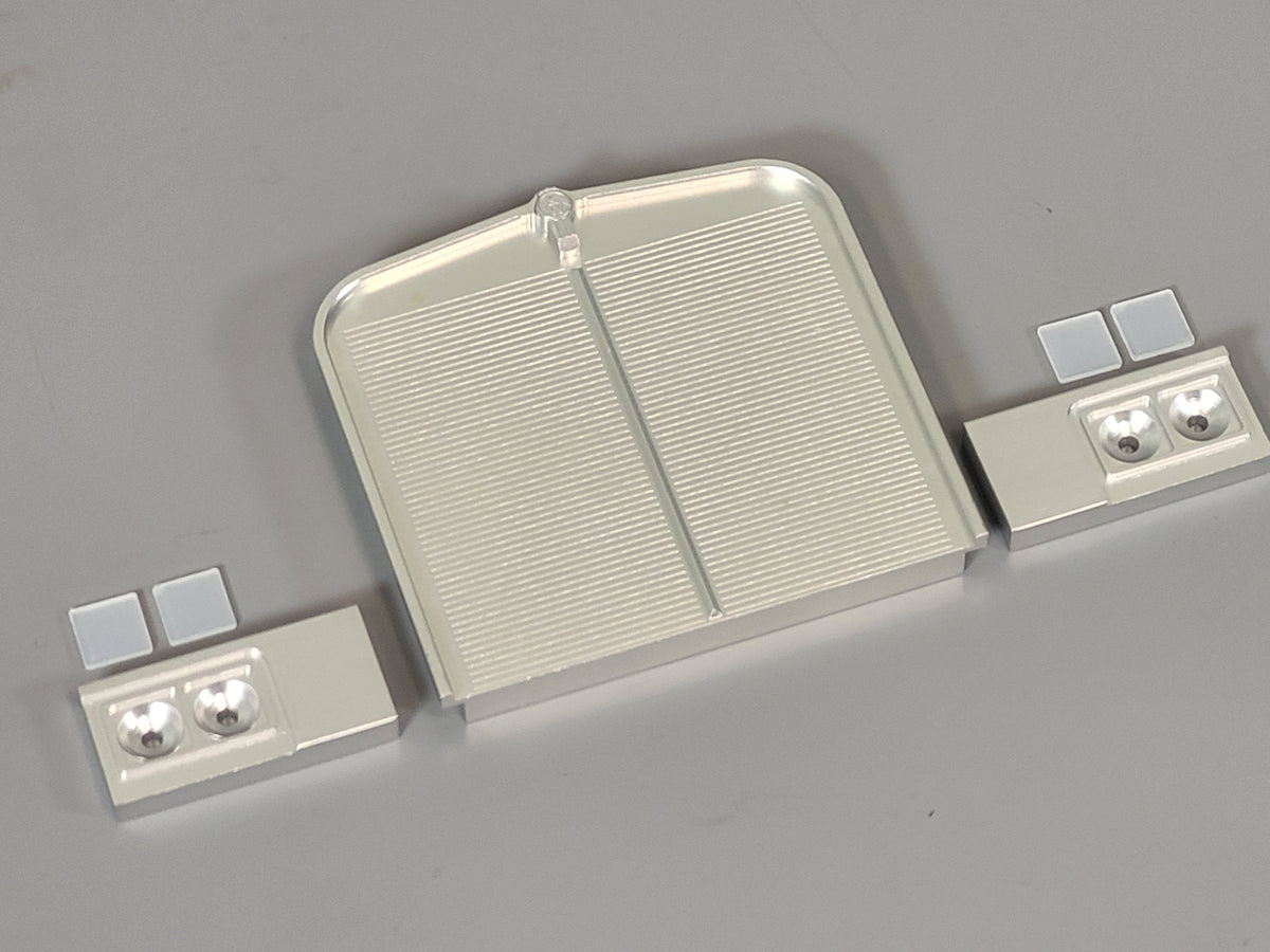 Aluminum KW Style Front Grill Guard Plate Tamiya R/C 1/14 Globeliner Semi Truck