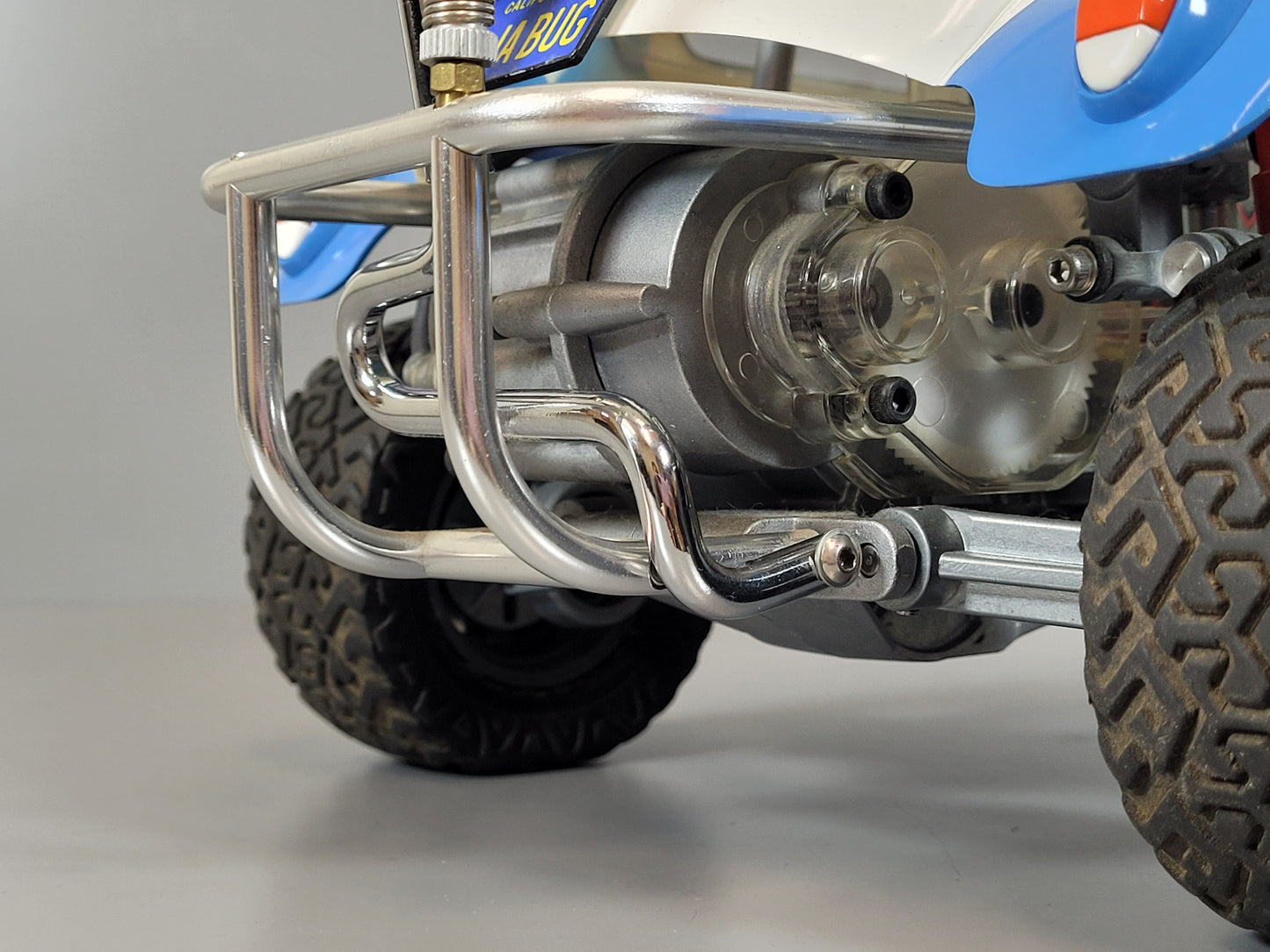 Aluminum Rear Single Exhaust Pipe Tip for Tamiya 1/10 R/C Sand Scorcher Super Champ Buggy