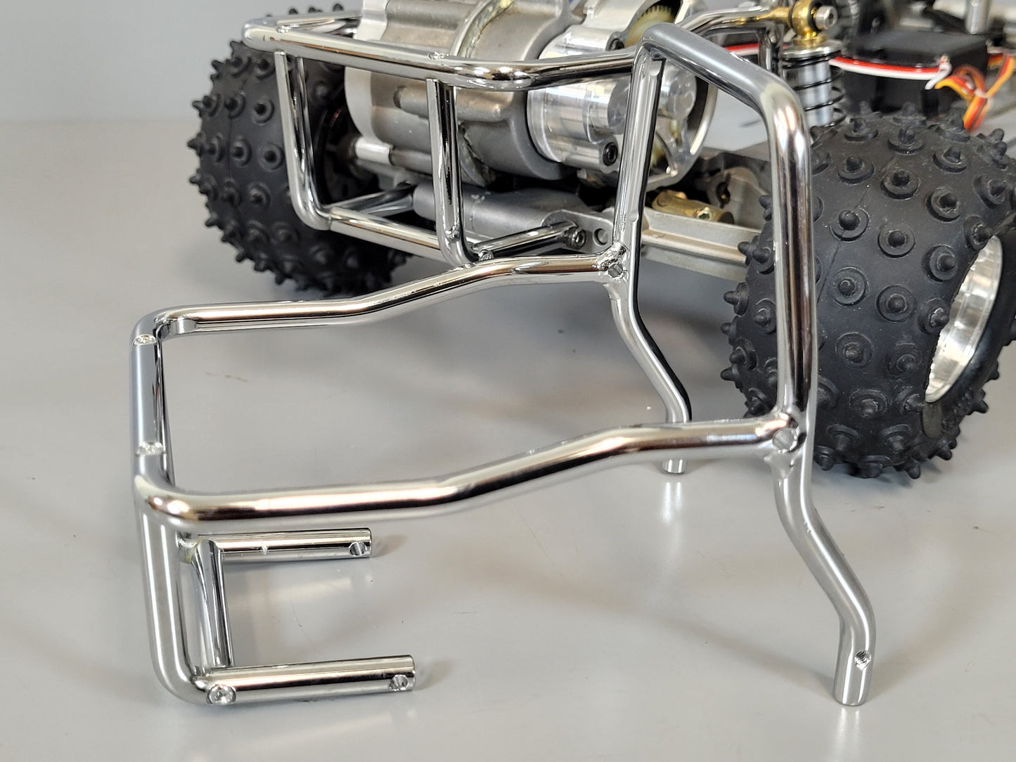 Aluminum Rear Bumper Guard with Upper Post One Piece for Tamiya R/C 1/10 Sand Scorcher Buggy Champ