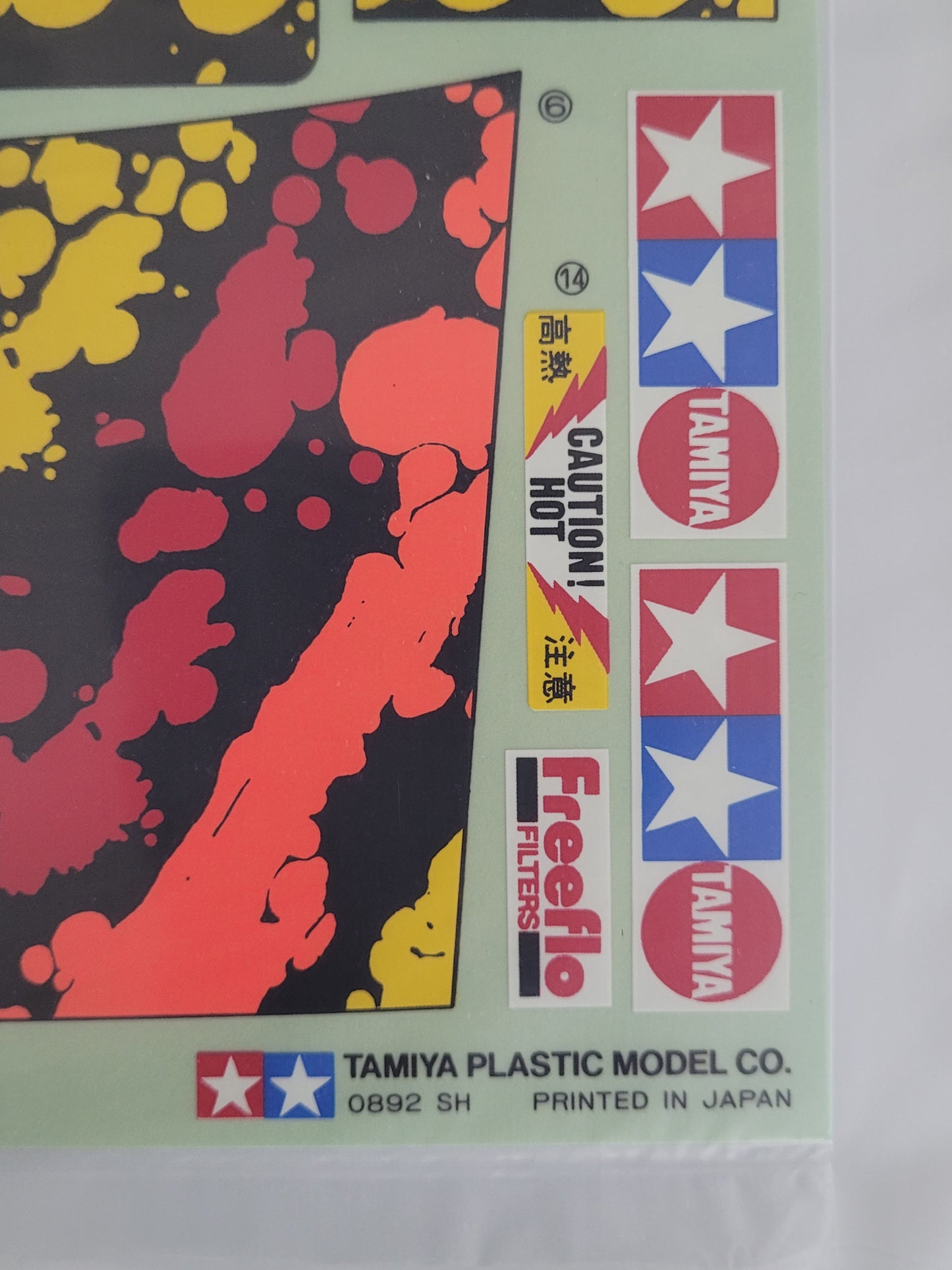 New Original 1992 Tamiya 1/0 Super Blackfoot 58110 Decal Sticker Sheet 9495144 1425225