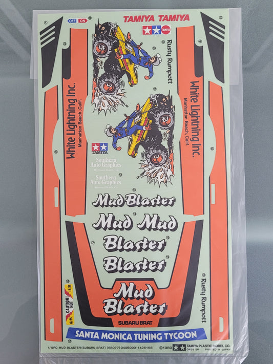 New Original 1987 Tamiya 1/2 Toyota Celica 5864 Decal Sticker Sheet 9495081 X10072