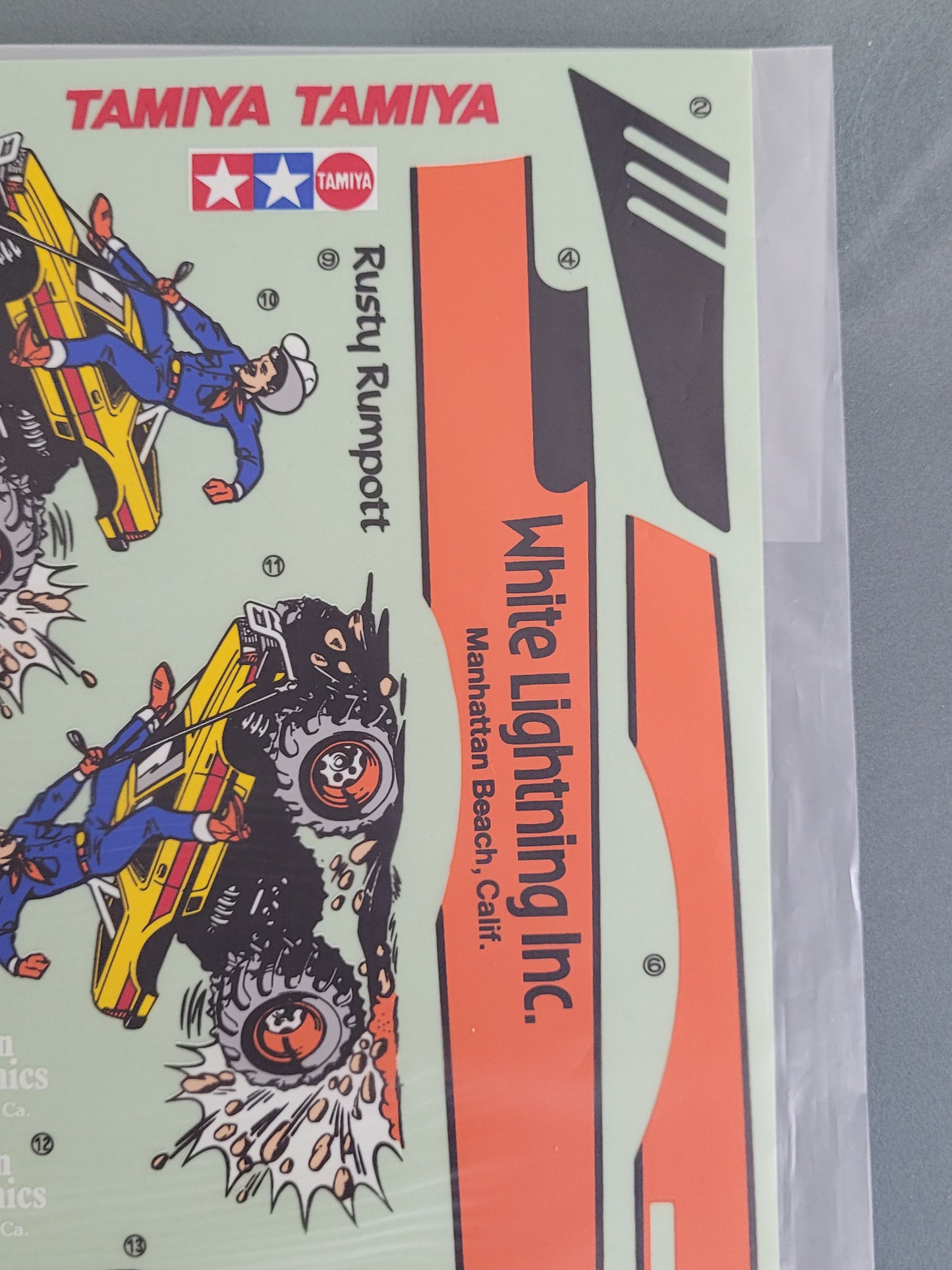 New Original 1987 Tamiya 1/2 Toyota Celica 5864 Decal Sticker Sheet 9495081 X10072