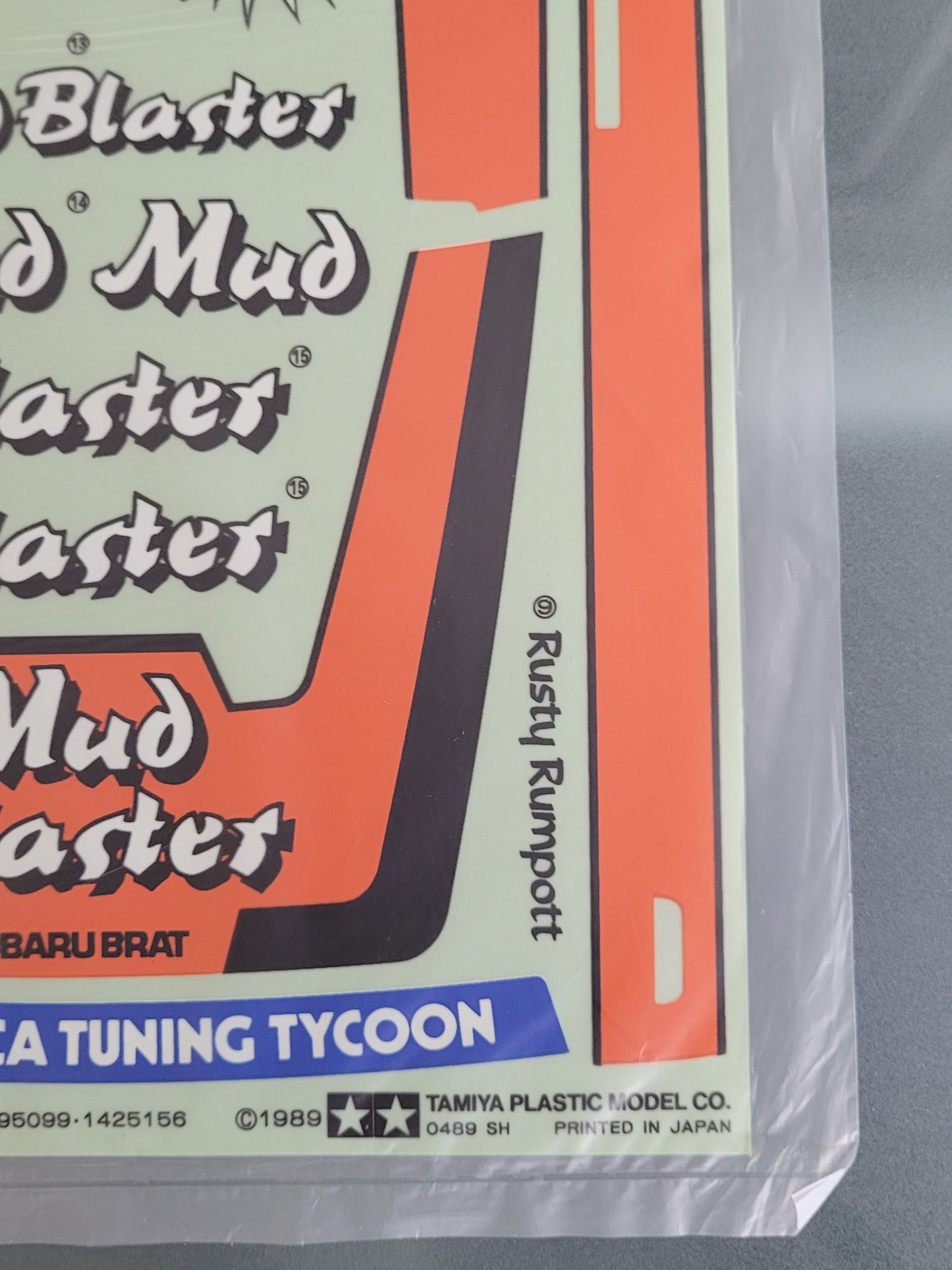New Original 1987 Tamiya 1/2 Toyota Celica 5864 Decal Sticker Sheet 9495081 X10072