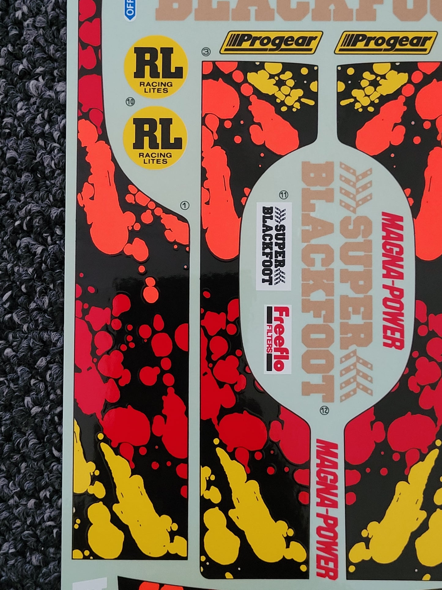 New Original 1992 Tamiya 1/0 Super Blackfoot 58110 Decal Sticker Sheet 9495144 1425225