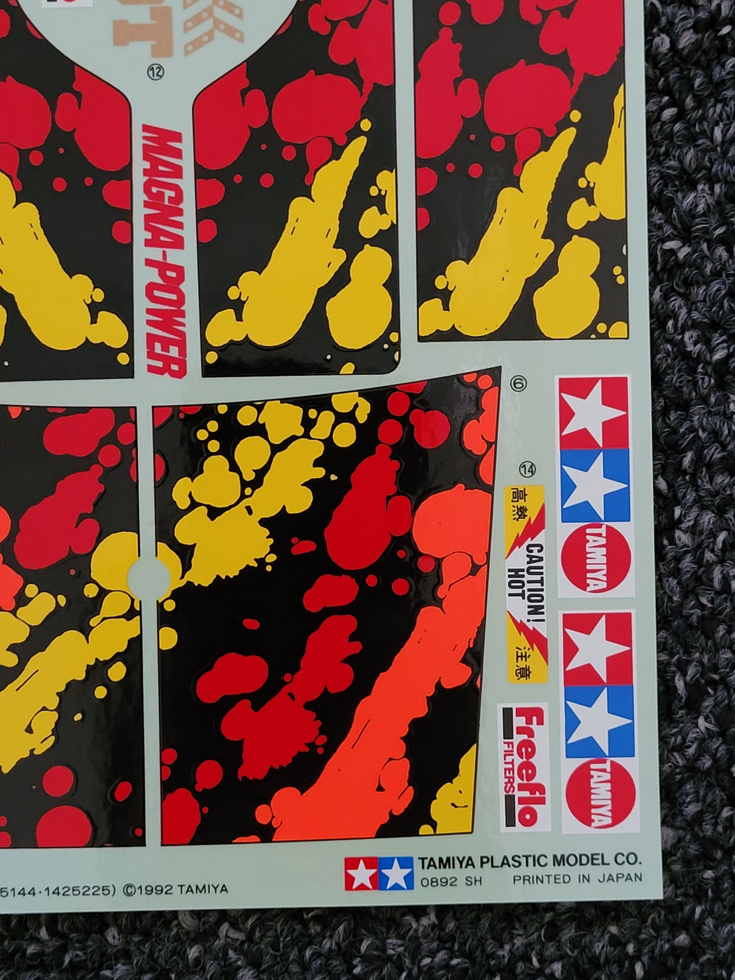 New Original 1992 Tamiya 1/0 Super Blackfoot 58110 Decal Sticker Sheet 9495144 1425225