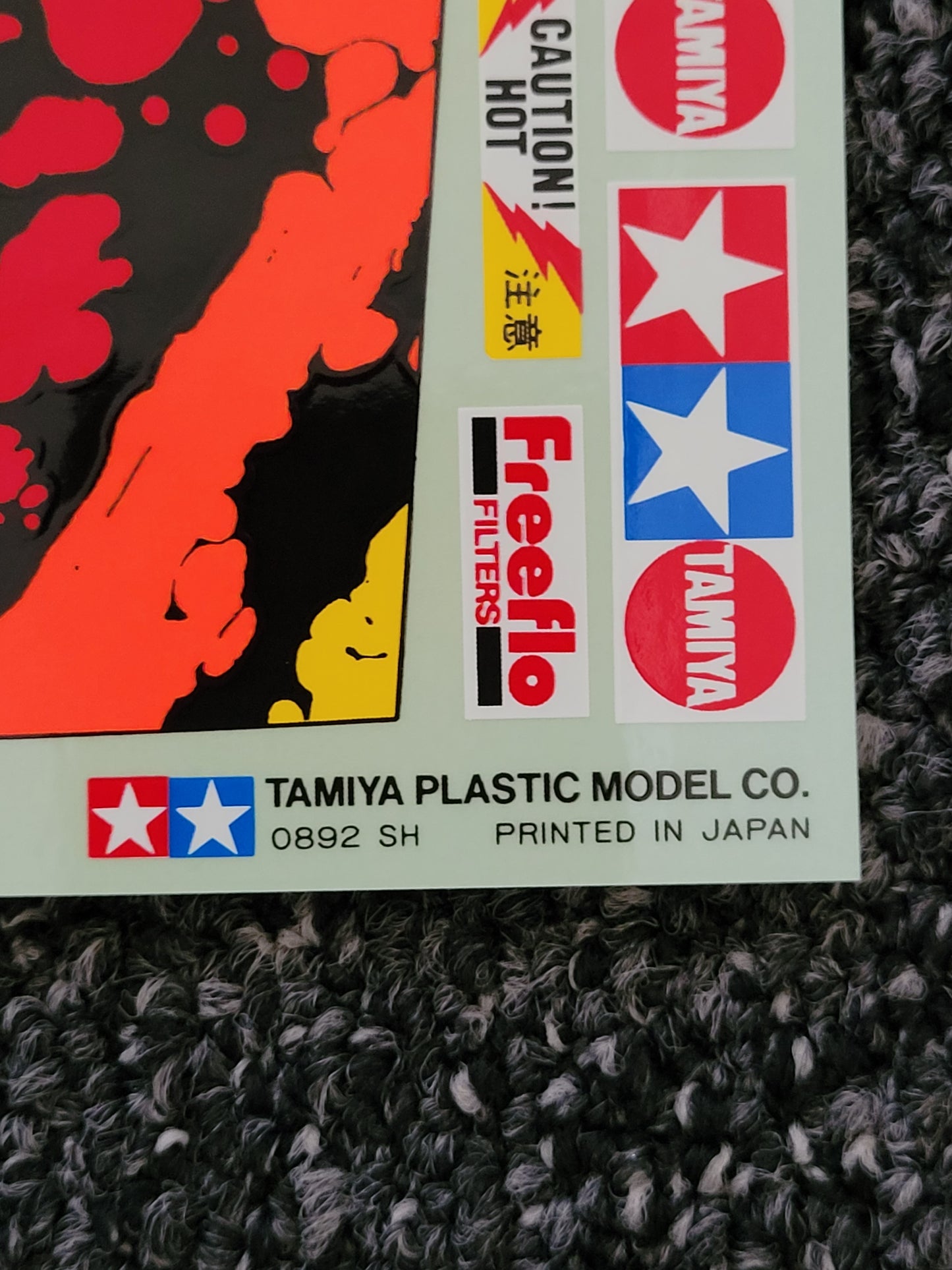 New Original 1992 Tamiya 1/0 Super Blackfoot 58110 Decal Sticker Sheet 9495144 1425225