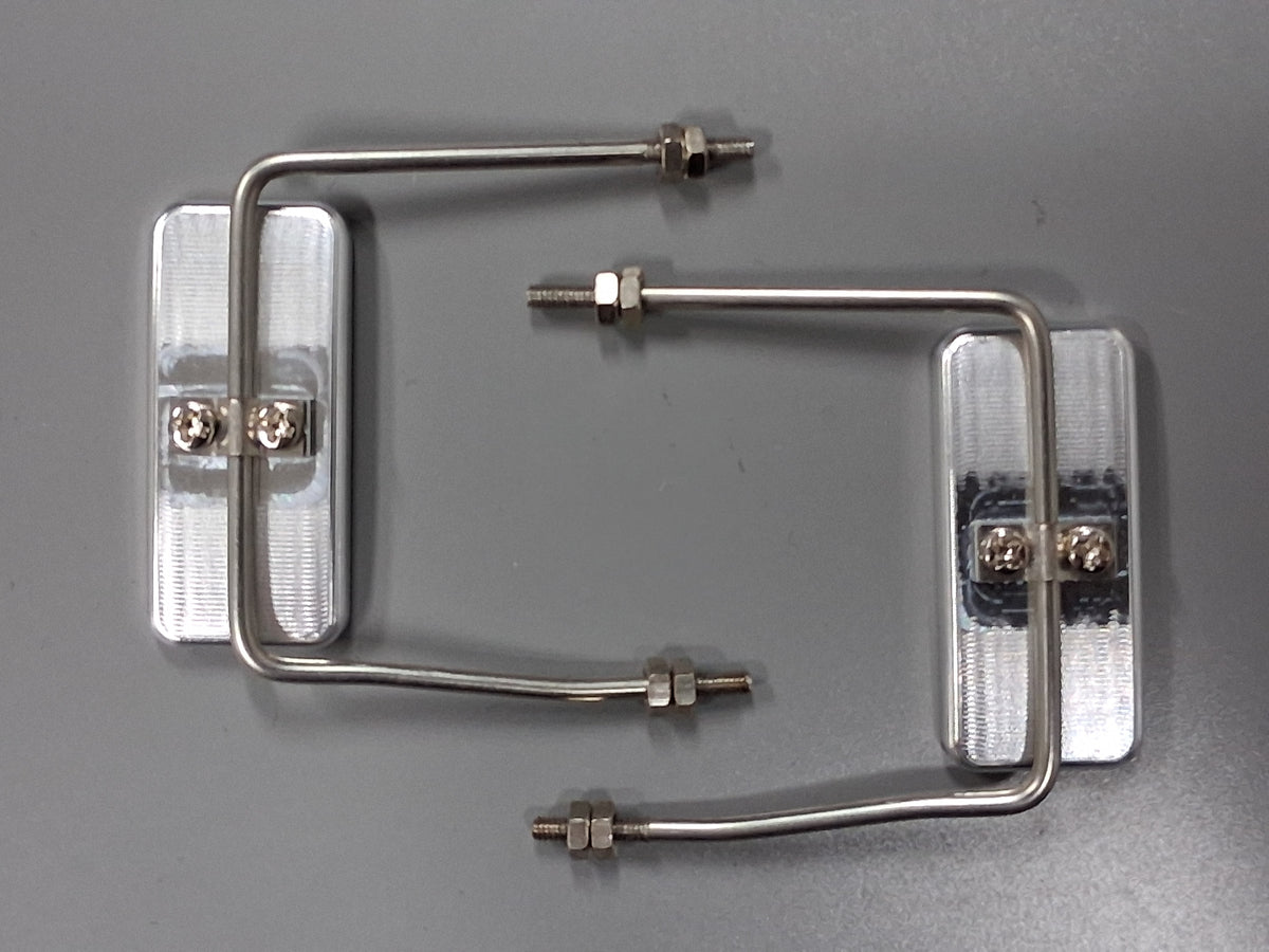 Pair Aluminum Side Mount Mirror for Tamiya R/C 1/14 King Hauler Grand Hauler