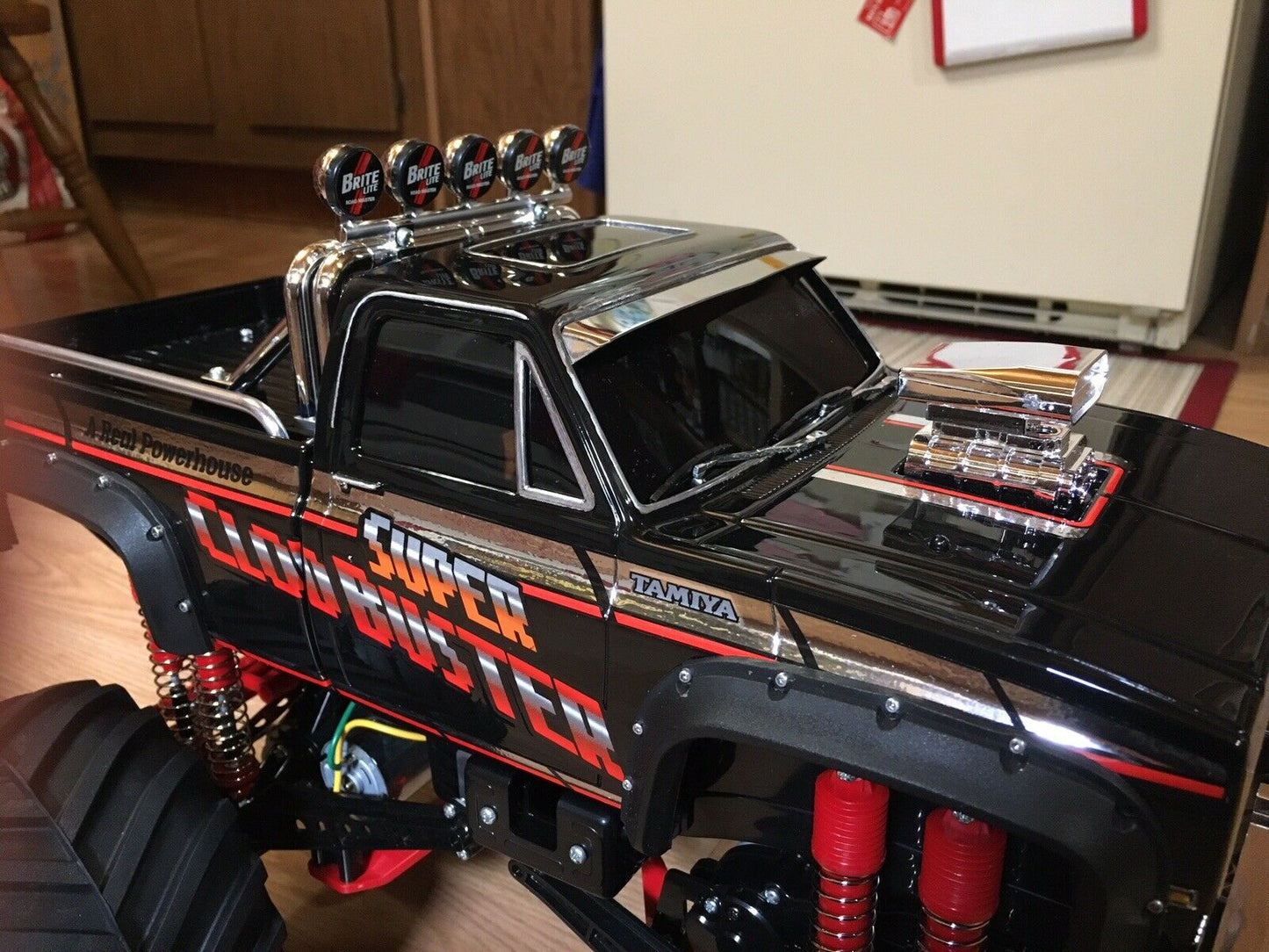 Black Rubber Side Fender Flares Guard Protector Add On for Tamiya 1/10 R/C Toy Super Clodbuster Truck