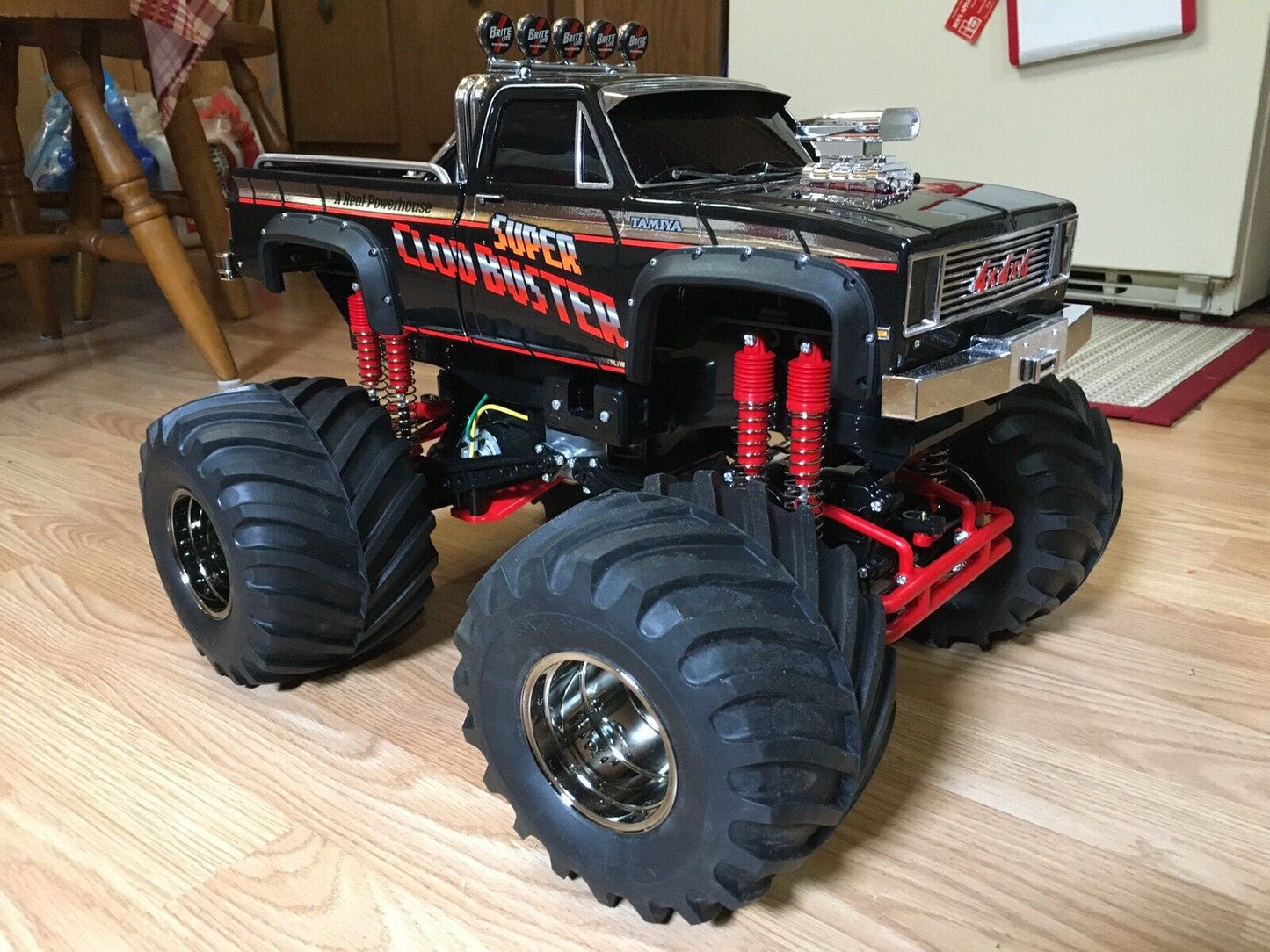 Black Rubber Side Fender Flares Guard Protector Add On for Tamiya 1/10 R/C Toy Super Clodbuster Truck