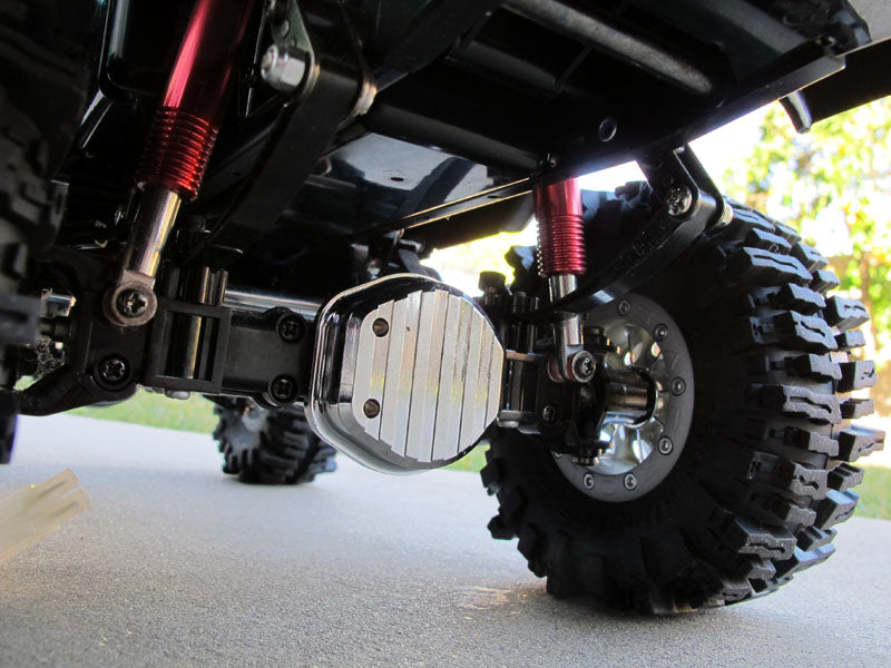 One Aluminum Axle Differential Cover Guard Tamiya R/C 1/10 Ford F350 F-350 Toyota Hilux Tundra