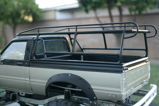 Toy Metal Rear Bed Trunk Storage Tool Rack Mount for Tamiya Toy R/C 1/10 Scale Toyota Hilux Bruiser Trail Finder Rc4WD Truck