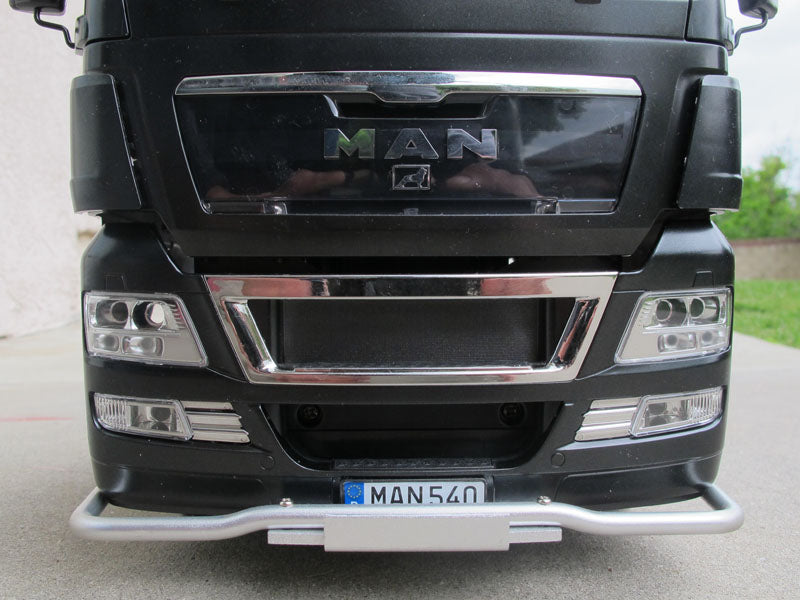 Aluminum Front Lower Bumper Bar Guard for Tamiya R/C 1/14 Semi MAN TGX 26.540 6x4 XLX Tractor Semi Truck