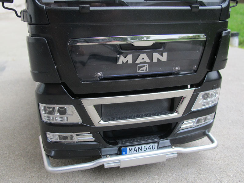 Aluminum Front Lower Bumper Bar Guard for Tamiya R/C 1/14 Semi MAN TGX 26.540 6x4 XLX Tractor Semi Truck
