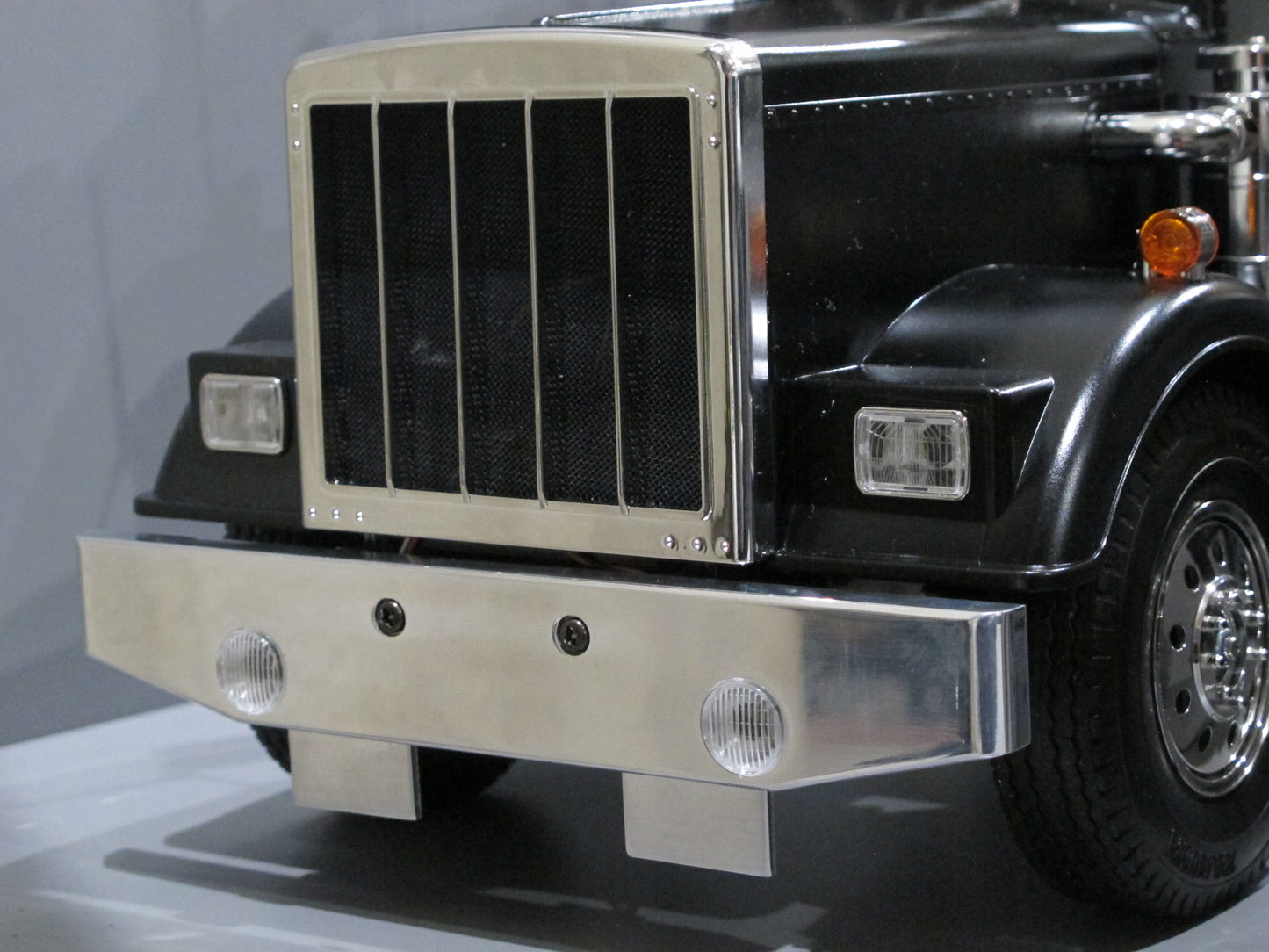 Aluminum Factory Style Front Lower Bumper Style Tamiya 1/14 Semi King Grand Hauler Globeliner Globe Liner