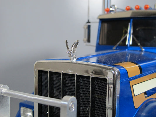 Front Hood 2.4cm Grill Ornament Emblem Eagle Tamiya Toy R/C 1/14 King Hauler Grand Knight Hauler Cascadia Aeromax Semi Truck