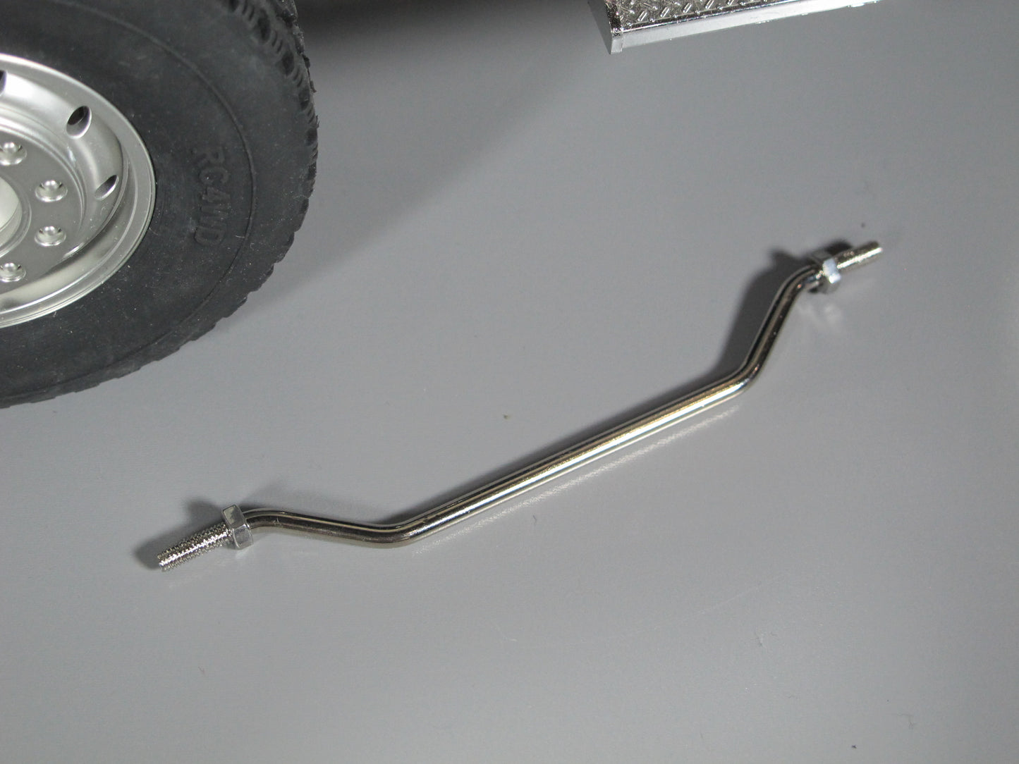 Custom Steel Angle Steering Rod Pole for any Tamiya R/C 1/14 King Hauler Grand Hauler Knight Hauler Cascadia Globeliner Aeromax Scania Volvo Semi Tractor Truck