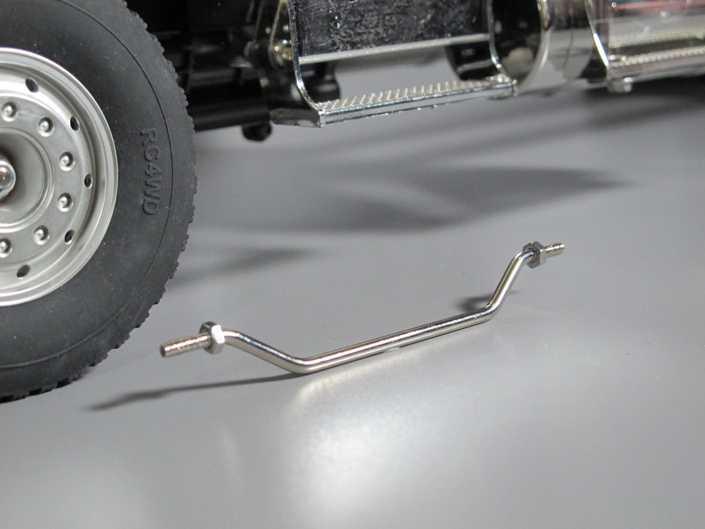 Custom Steel Angle Steering Rod Pole for any Tamiya R/C 1/14 King Hauler Grand Hauler Knight Hauler Cascadia Globeliner Aeromax Scania Volvo Semi Tractor Truck